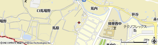 京都府精華町（相楽郡）東畑（馬原）周辺の地図