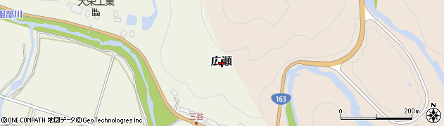 三重県伊賀市広瀬周辺の地図