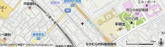 兵庫県加古川市平岡町新在家1374周辺の地図