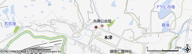 兵庫県神戸市西区押部谷町（木津）周辺の地図