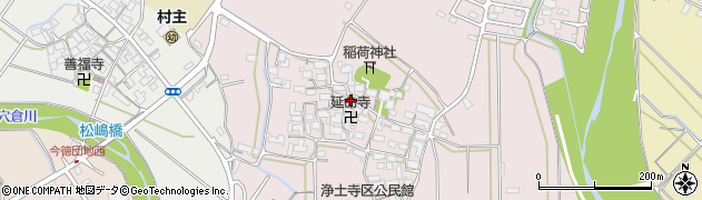 三重県津市安濃町浄土寺周辺の地図