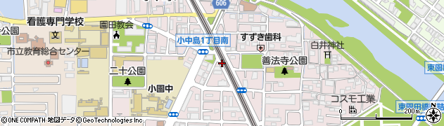 小中島(新幹線下)公園周辺の地図