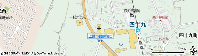 三重トヨペット上野東インター店周辺の地図
