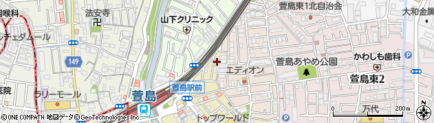 大阪府寝屋川市萱島本町1周辺の地図