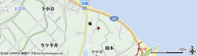 愛知県美浜町（知多郡）豊丘（樹木）周辺の地図