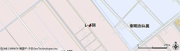 愛知県豊橋市神野新田町（レノ割）周辺の地図