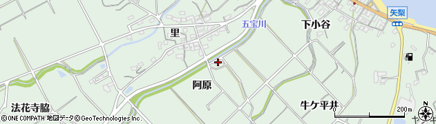 愛知県美浜町（知多郡）豊丘（阿原）周辺の地図