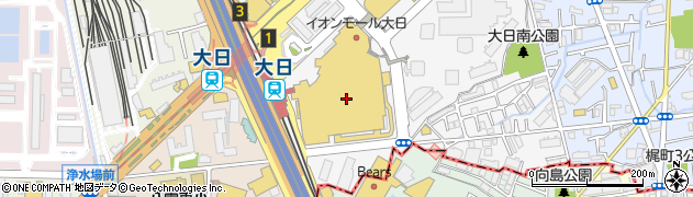 ムラサキスポーツイオンモール大日店周辺の地図