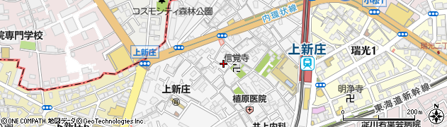 大阪府大阪市東淀川区上新庄周辺の地図