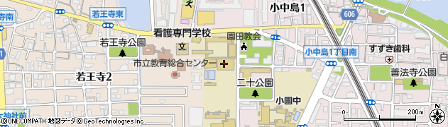 百合学院高等学校周辺の地図