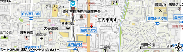 豊中南警察署庄内交番周辺の地図