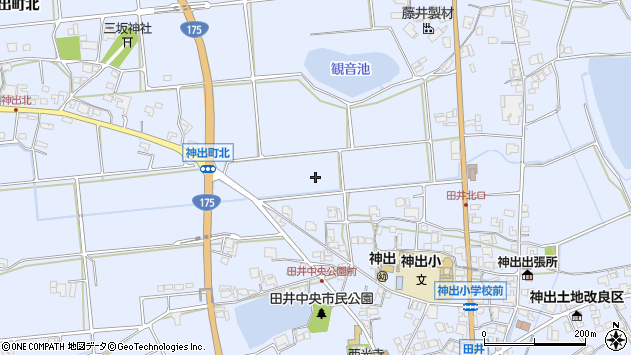 〒651-2313 兵庫県神戸市西区神出町田井の地図