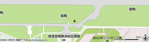 静岡県浜松市中央区泉町周辺の地図