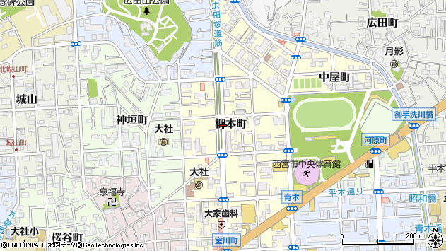〒662-0866 兵庫県西宮市柳本町の地図