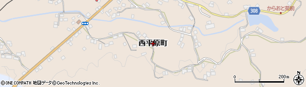 島根県益田市西平原町周辺の地図