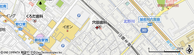 兵庫県加古川市平岡町新在家1001周辺の地図