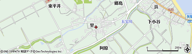 愛知県知多郡美浜町豊丘里周辺の地図