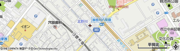 兵庫県加古川市平岡町新在家877周辺の地図