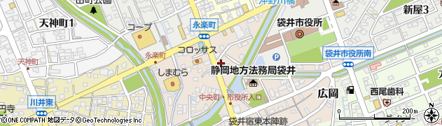 静岡県袋井市永楽町266周辺の地図