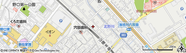 兵庫県加古川市平岡町新在家843周辺の地図