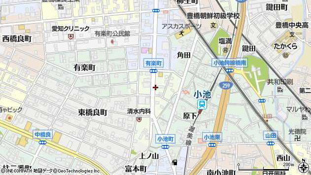 〒441-8047 愛知県豊橋市鴨田町の地図