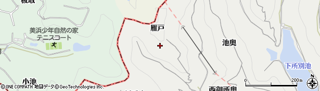 愛知県知多郡南知多町内海雁戸周辺の地図