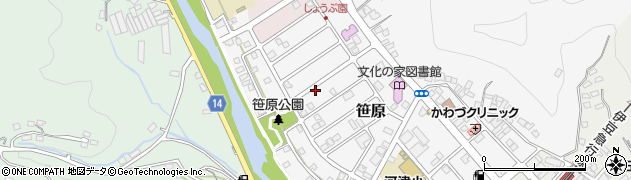 静岡県河津町（賀茂郡）笹原周辺の地図