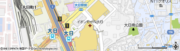 セリアイオンモール大日店周辺の地図