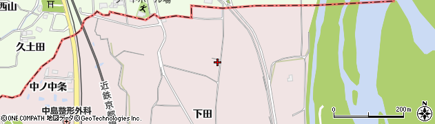 京都府木津川市吐師下田55周辺の地図