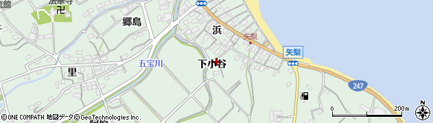 愛知県美浜町（知多郡）豊丘（下小谷）周辺の地図