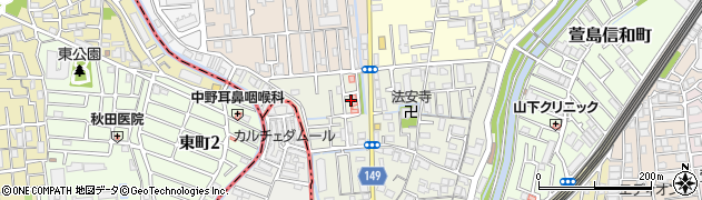大阪府寝屋川市下神田町周辺の地図