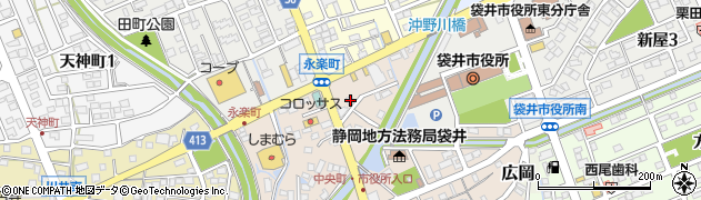 静岡県袋井市永楽町283周辺の地図
