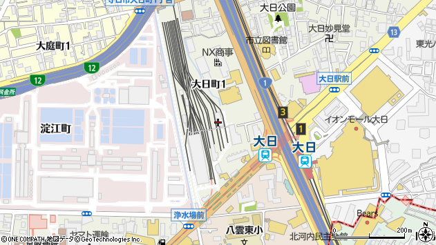 〒570-0003 大阪府守口市大日町の地図