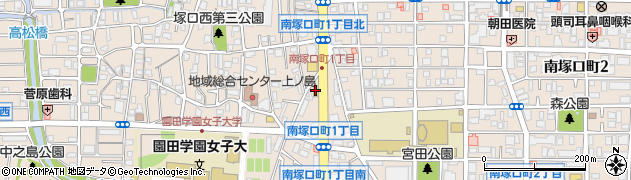 なか卯南塚口店周辺の地図