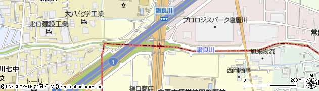 讃良橋周辺の地図