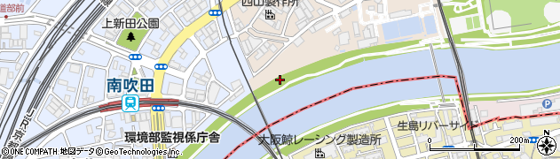 大阪府吹田市川岸町22周辺の地図
