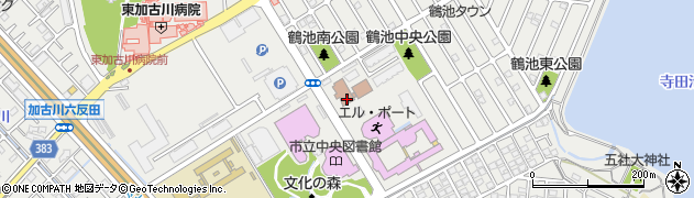 加古川警察署周辺の地図