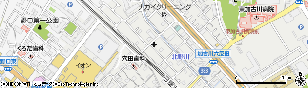 兵庫県加古川市平岡町新在家845周辺の地図