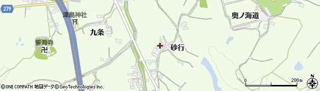 愛知県美浜町（知多郡）古布（砂行）周辺の地図