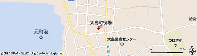 大島町役場　税務課周辺の地図