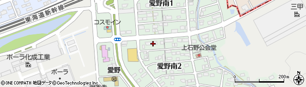 静岡県袋井市愛野南周辺の地図