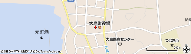 大島町役場　土砂災害復興推進室周辺の地図