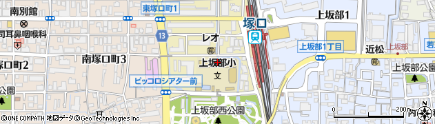 尼崎市立上坂部小学校周辺の地図