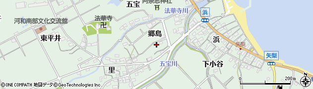 愛知県美浜町（知多郡）豊丘（郷島）周辺の地図