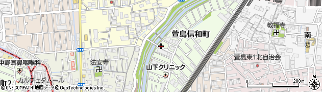 大阪府寝屋川市萱島信和町14周辺の地図