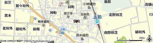 京都府木津川市山城町上狛（巽町）周辺の地図