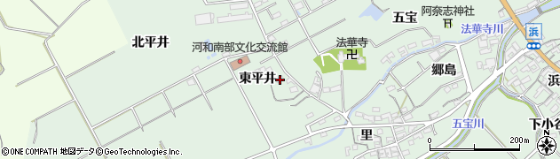 愛知県知多郡美浜町豊丘東平井92周辺の地図