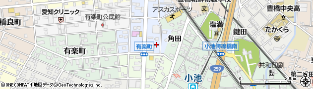 愛知県豊橋市西小池町16周辺の地図