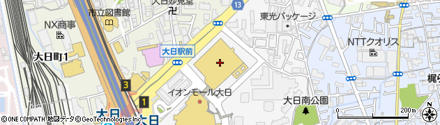 ライトオンイオンモール大日店周辺の地図