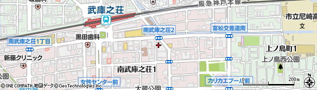 ティップネス武庫之荘店周辺の地図